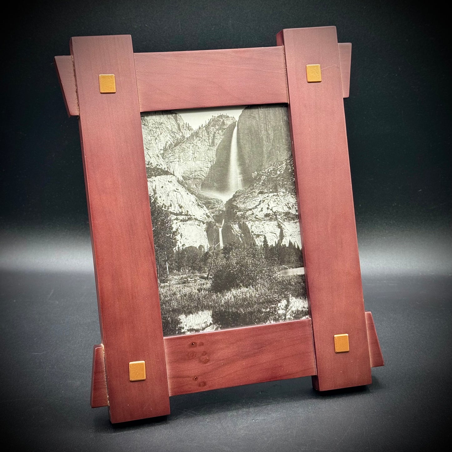 Arts & Crafts Style Wood Frame with Yellowstone Print