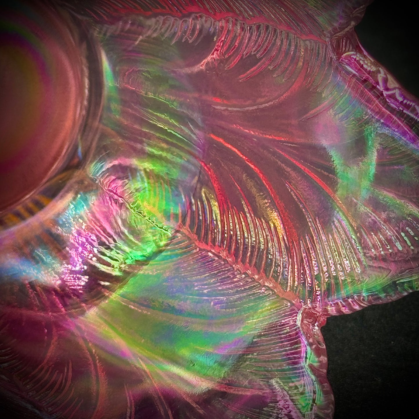 Vintage Fenton Iridescent Carnival Glass Votive/Candle Holder