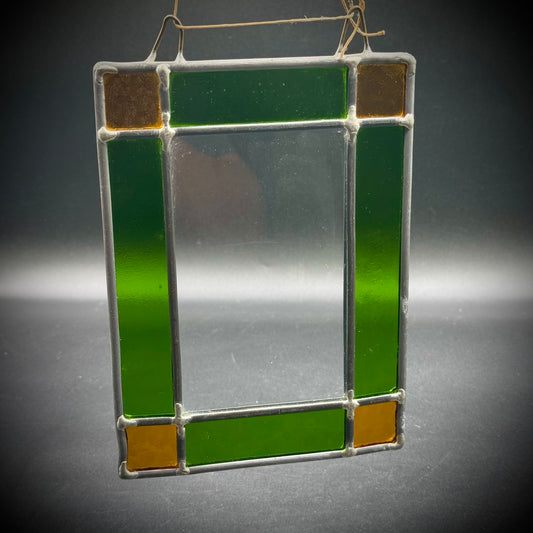 Hand Forged Metal Hanging Stained Glass