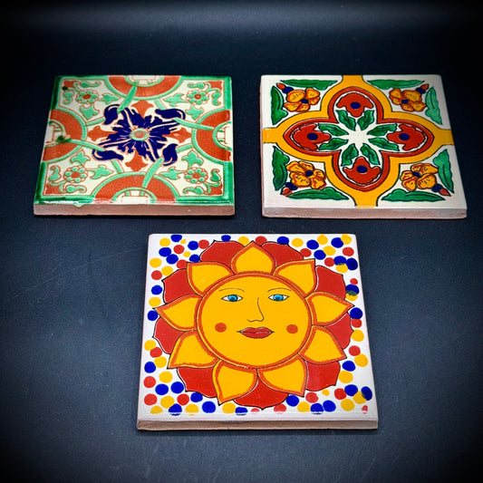 Set of 3 Medium Size Talavera Tiles