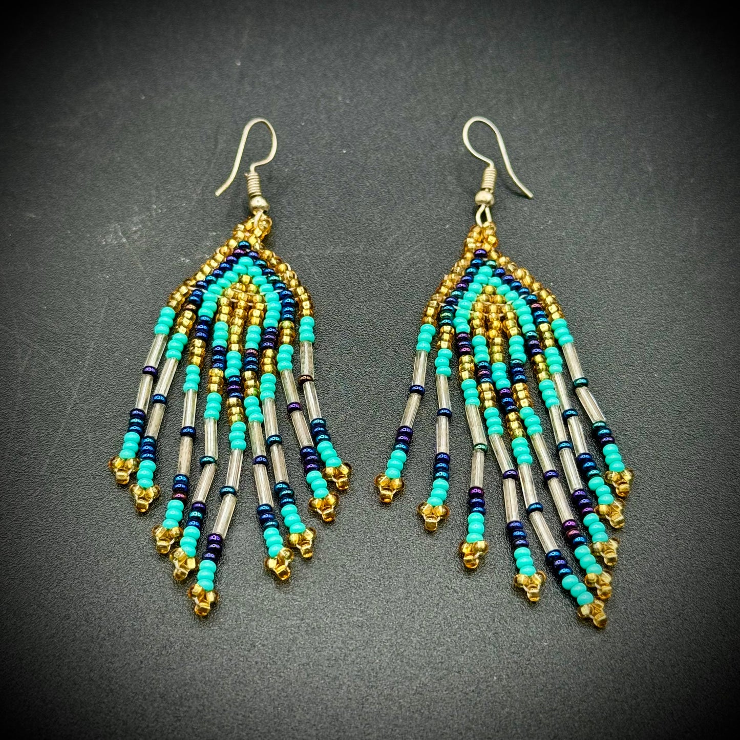 Gorgeous Mexican Artisan Hand Crafted Bead Earrings