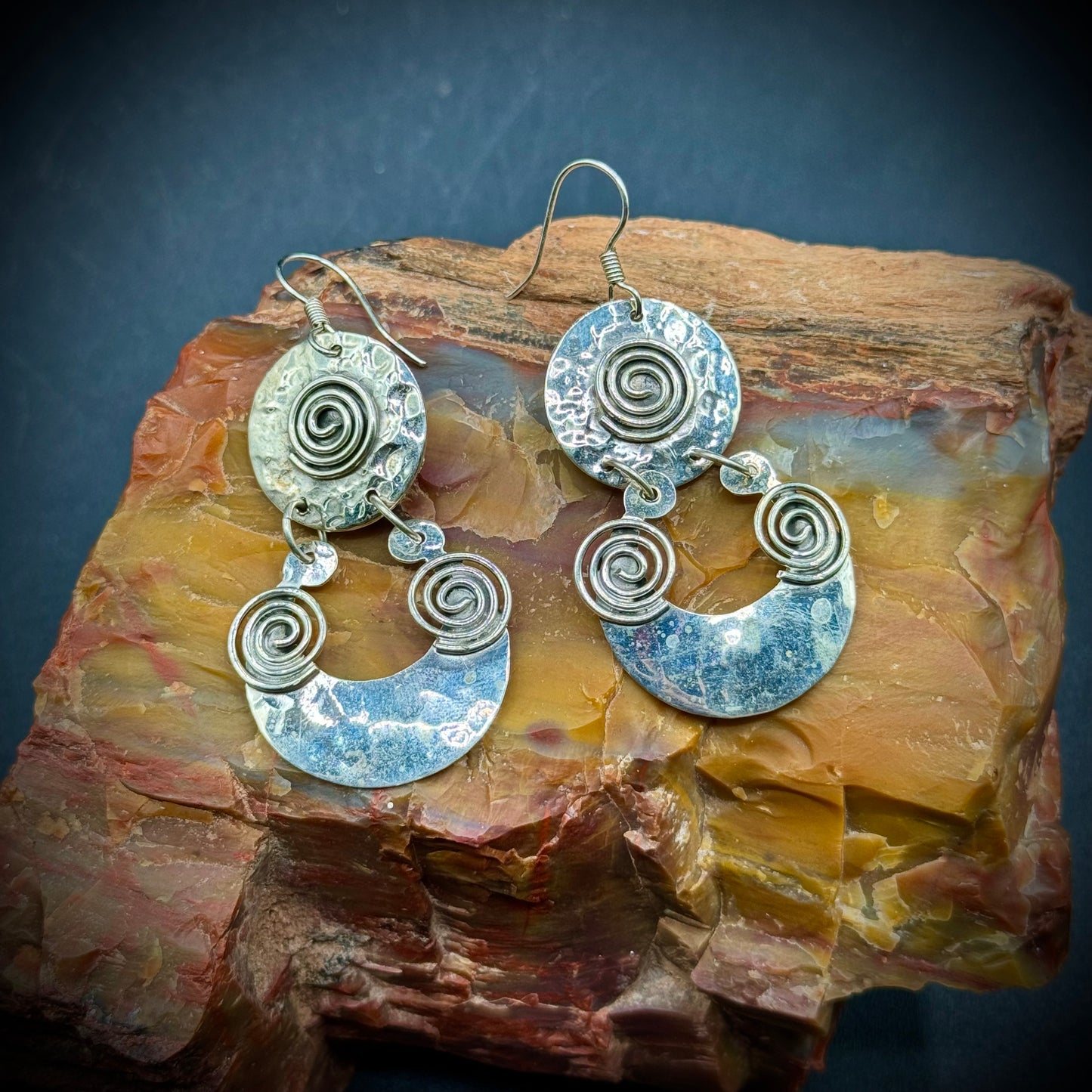 Sterling Silver .925 Artisan Crafted Mexican Earrings