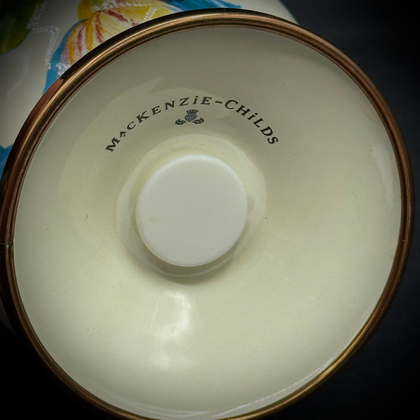 RARE MacKenzie Childs Shaker/Hat Pin Holder