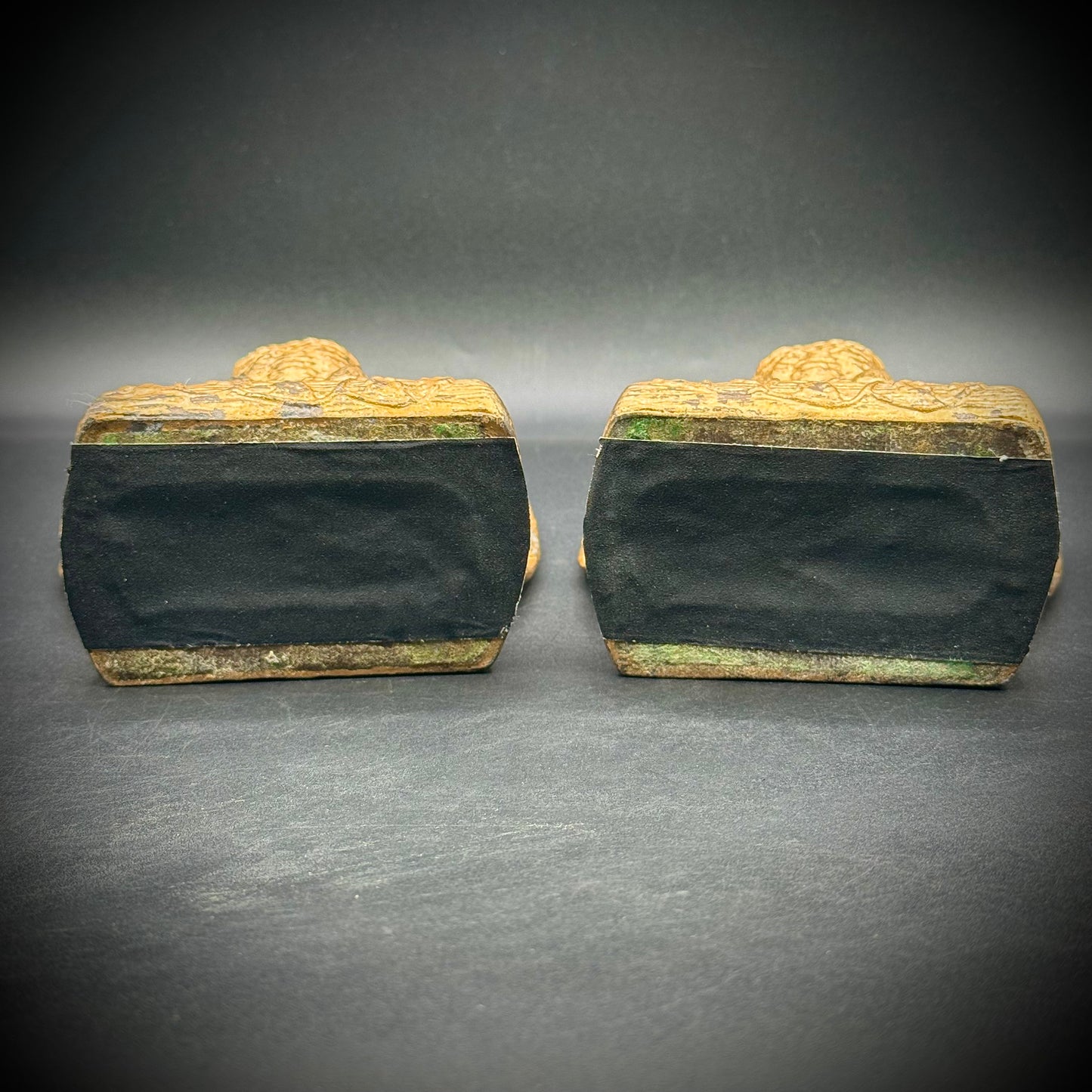 Pair of Vintage 1950s Metal Eagle Bookends