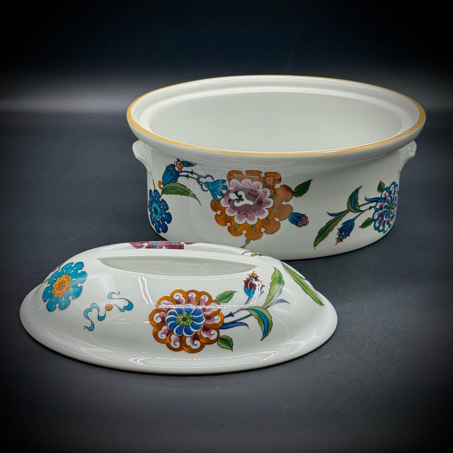 Royal Worcester Palmyra "Bride of the Desert" Lidded Casserole
