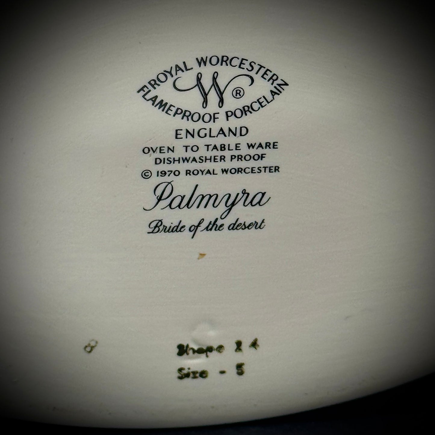 Royal Worcester Palmyra "Bride of the Desert" Lidded Casserole
