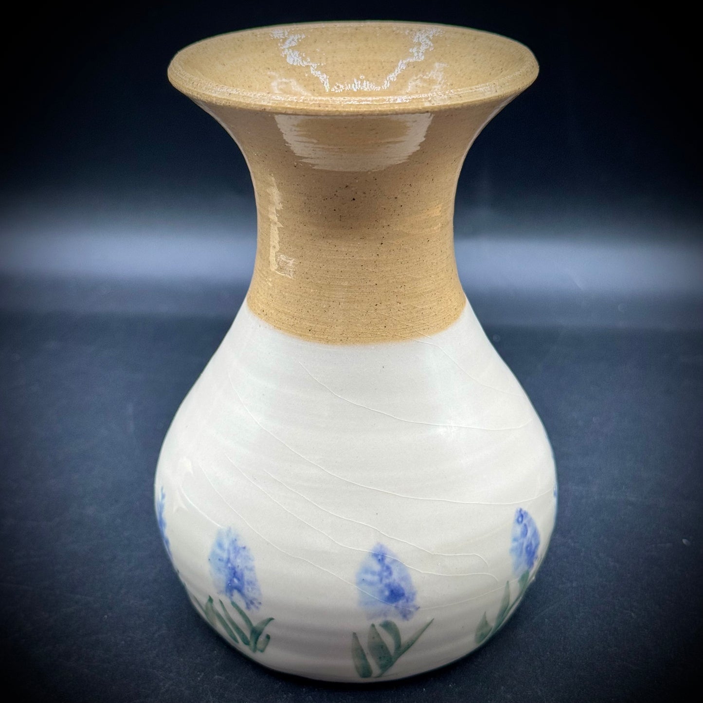 Artist Signed Bunratty Ireland Painted Pottery Vase with/Paperwork