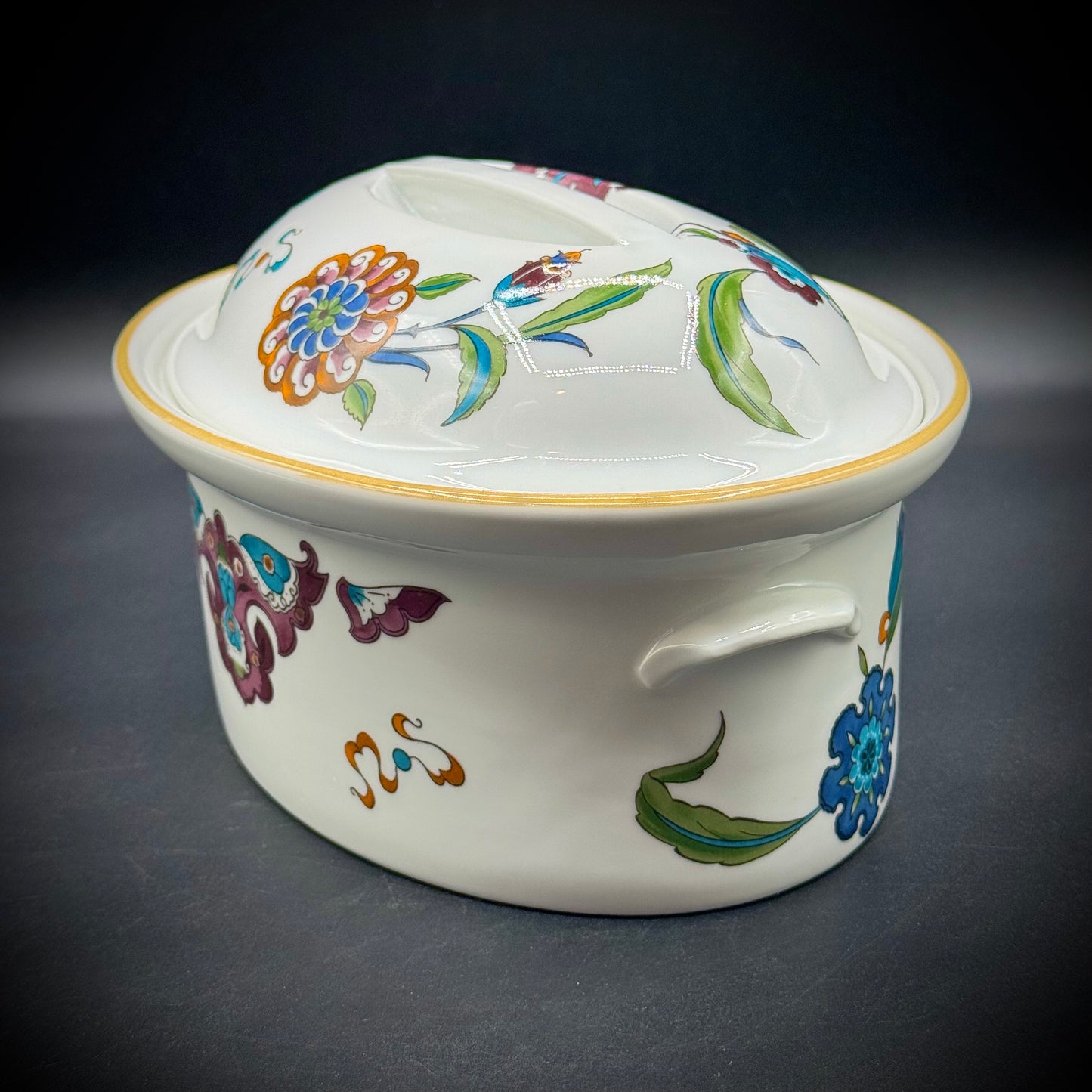 Royal Worcester Palmyra "Bride of the Desert" Lidded Casserole