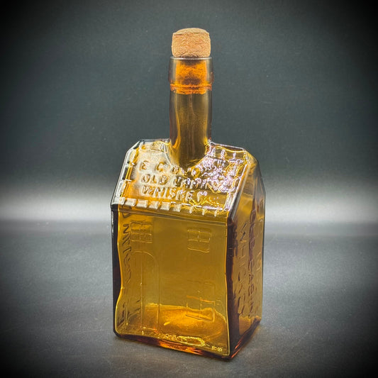 Vintage Wheaton Amber Old Cabin Bottle