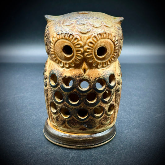 Vintage Viking Ceramic Owl Tea Light Votive