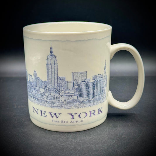 RARE Early Starbuck City Series Large New York City Mug