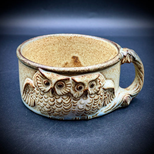 Vintage Ceramic Owl Soup Mug