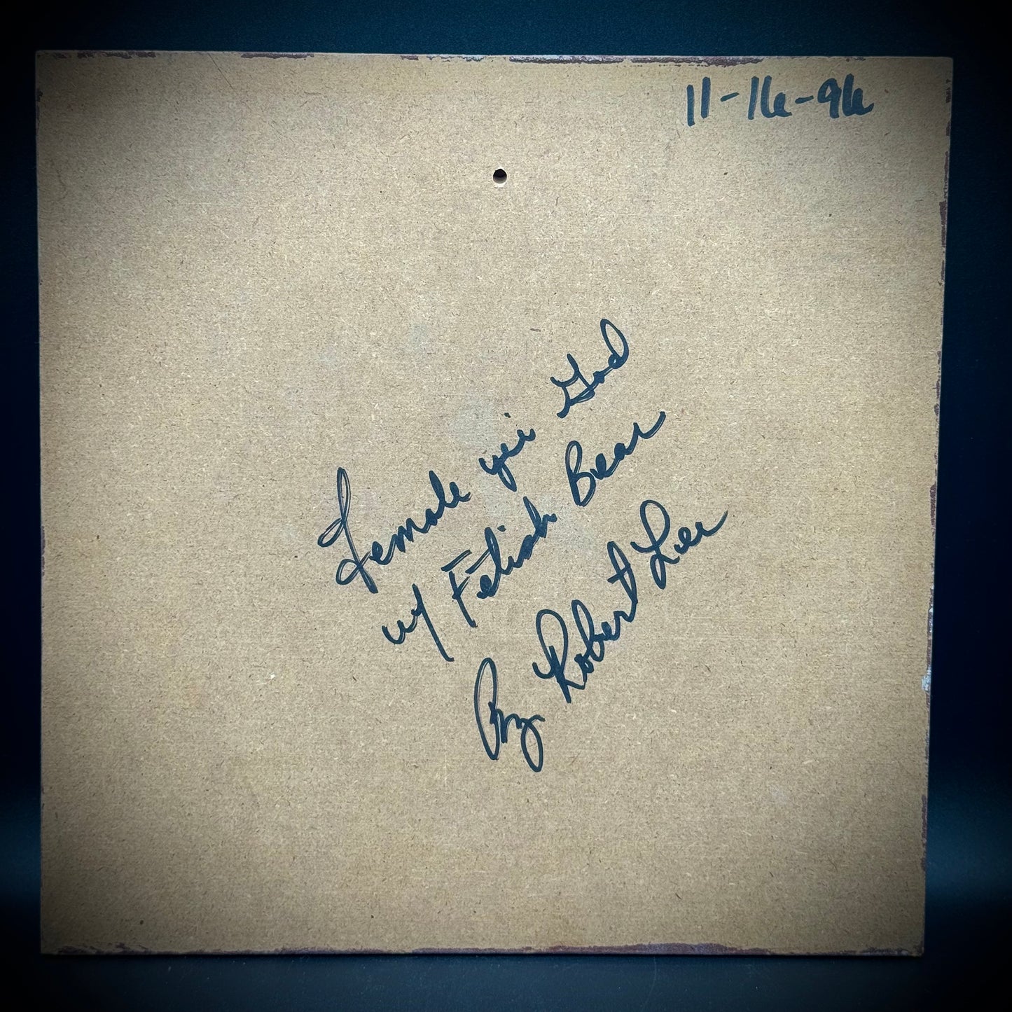 Native American Artist Robert Lee Signed Large Sand Art