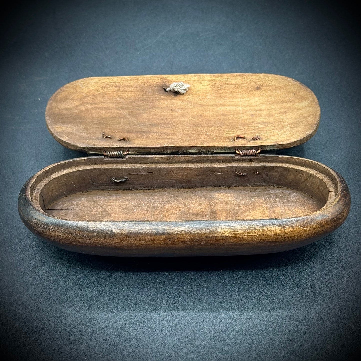 Vintage Carved Bone & Wood Box