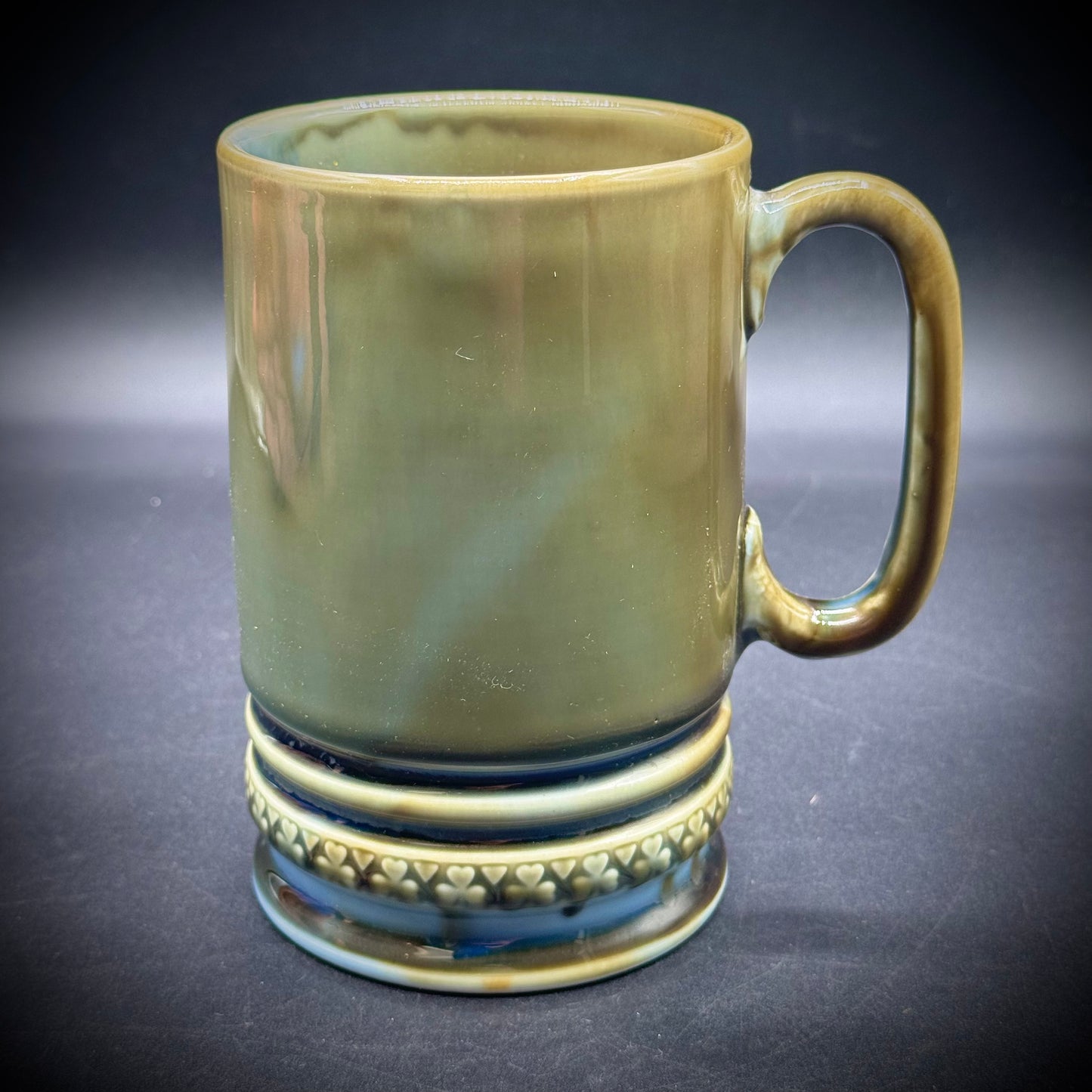 Vintage Wade Porcelain Irish Motif Mug with Music Box