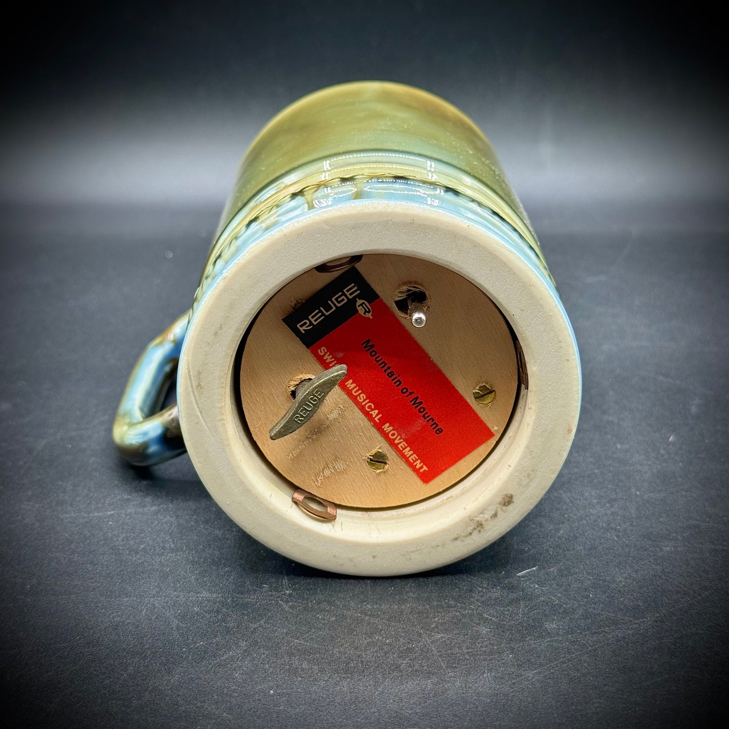 Vintage Wade Porcelain Irish Motif Mug with Music Box