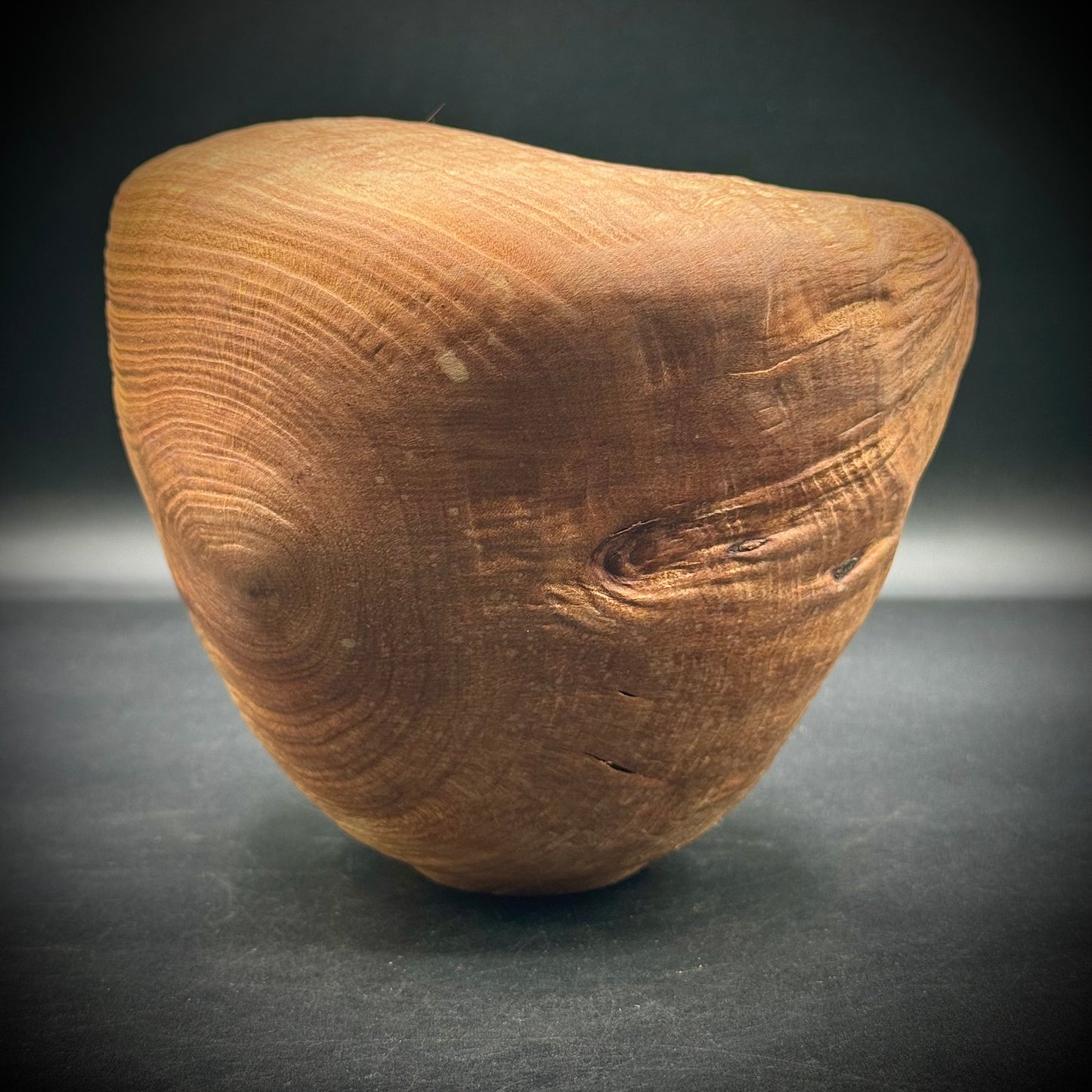 Artist Signed Madron Wood Vessel/Vase