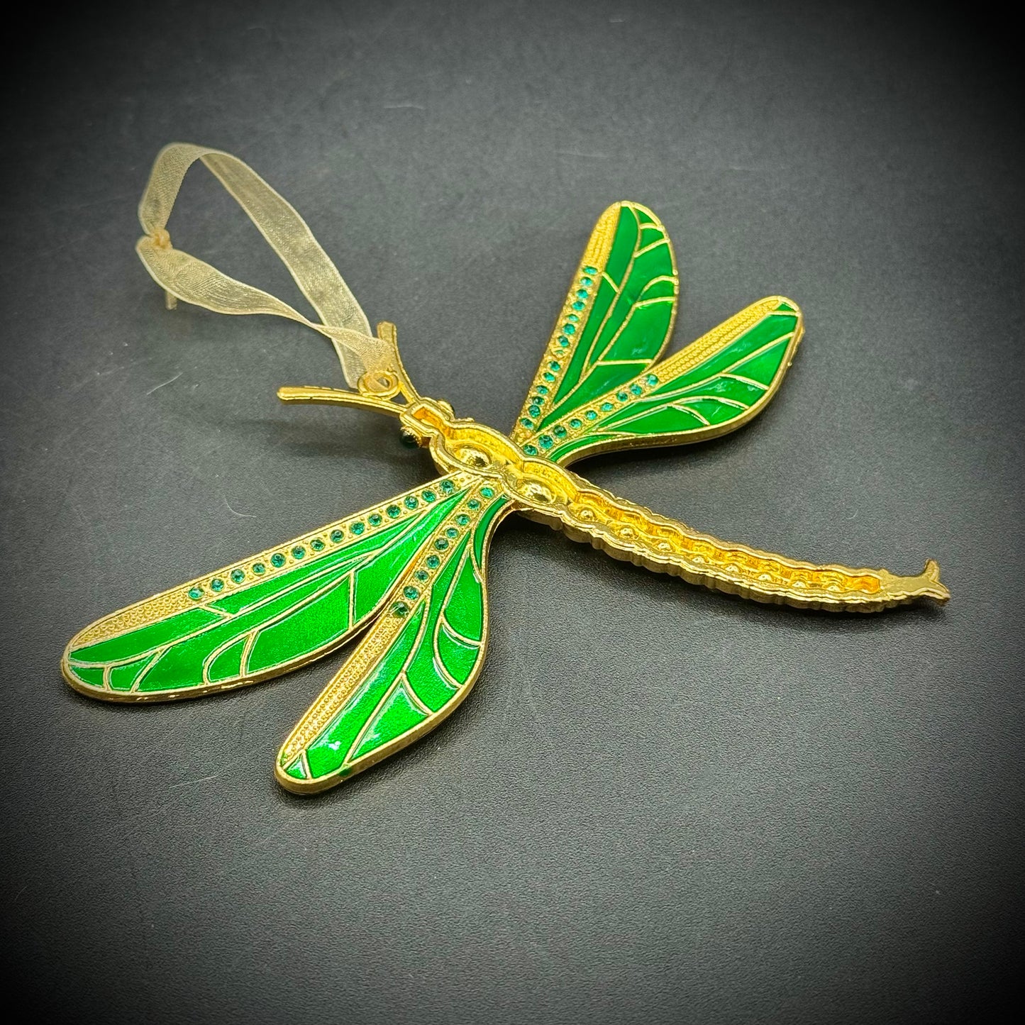 Ornate Metal Dragonfly Ornament