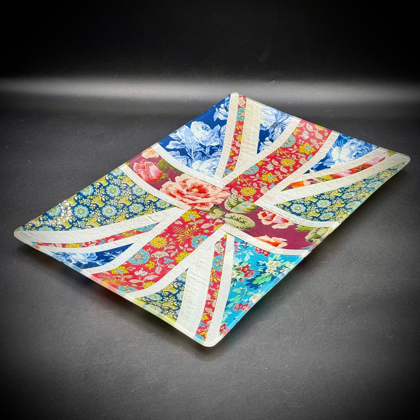 Floral Union Jack Dish Originally Sold at Bloomingdales