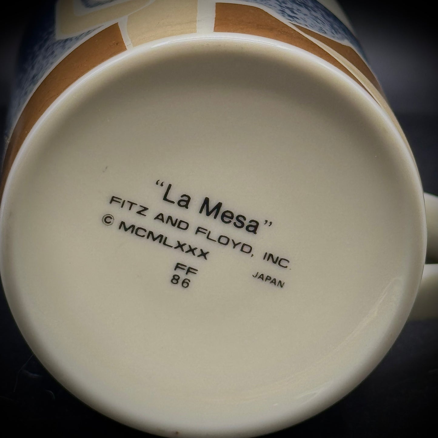 Vintage Fitz & Floyd "La Mesa" Southwest Motif Set of 4