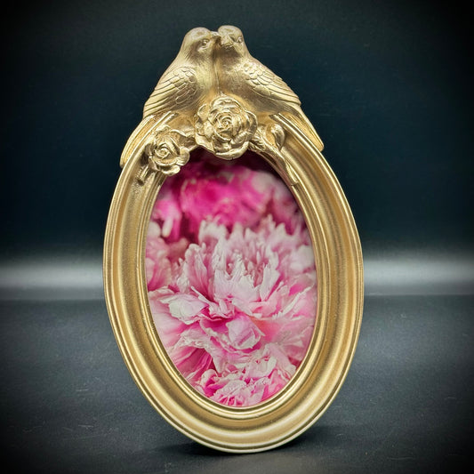 Designer Issac Jacobs Gold Tone Bird Motif Frame