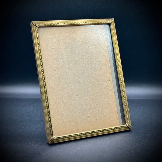 Vintage Gold Tone Metal Frame