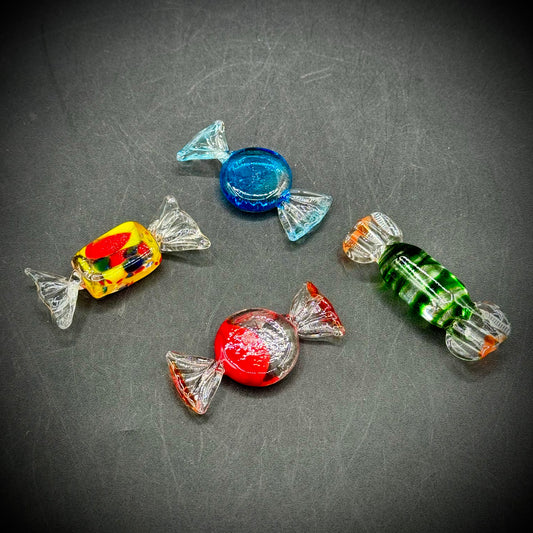 Vintage Collection of 4 Murano Glass Candy Pieces #1