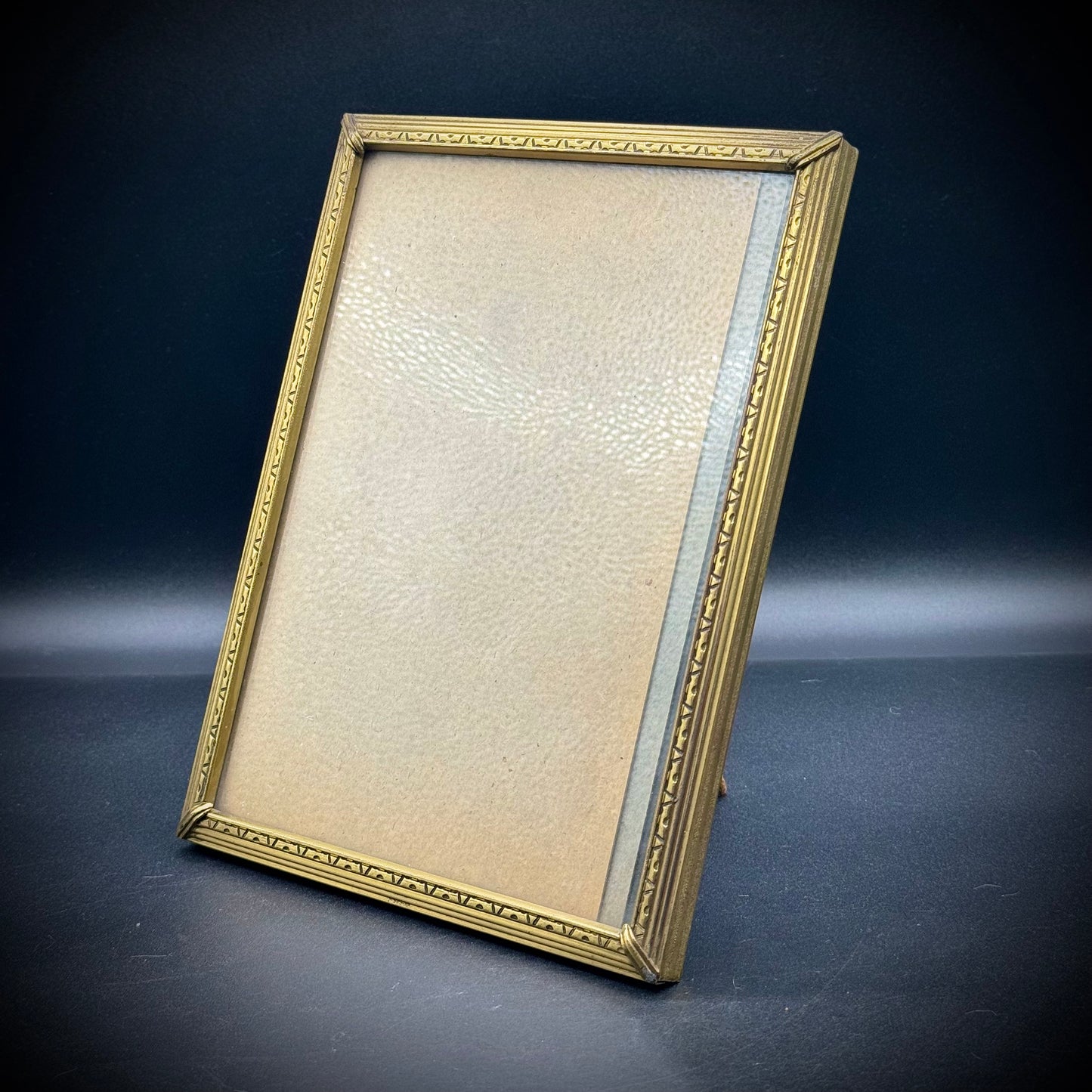 Vintage Gold Tone Metal Frame
