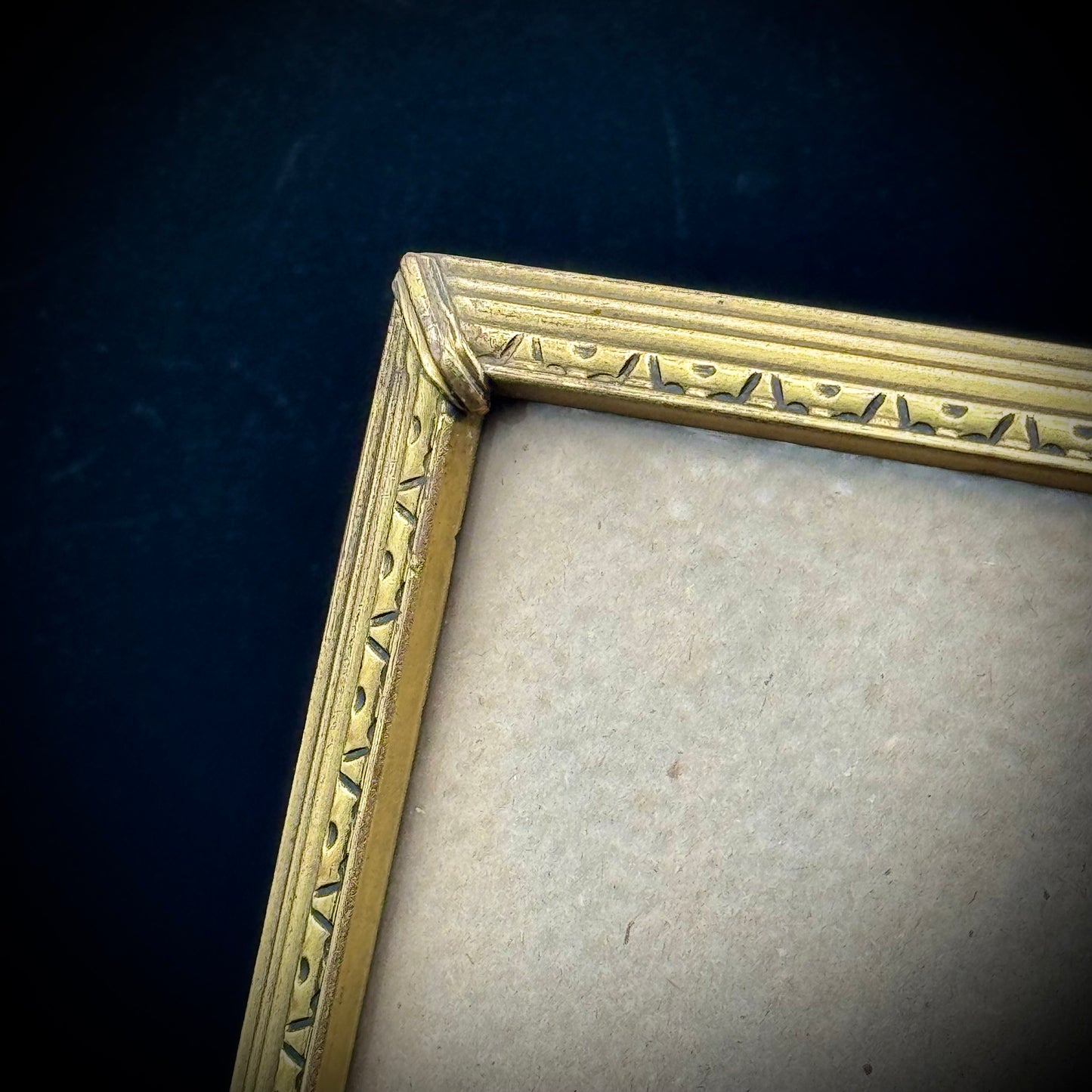 Vintage Gold Tone Metal Frame