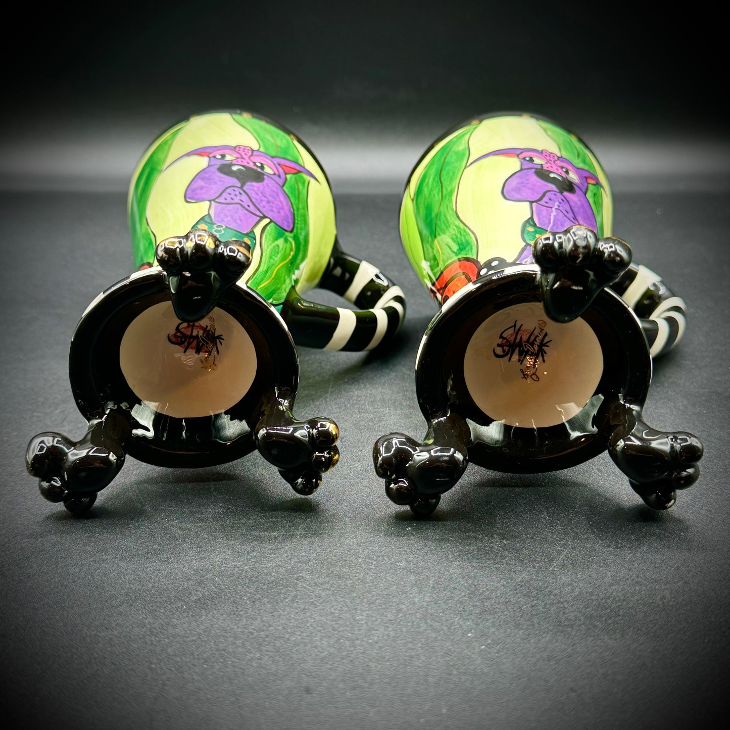 Pair of SWAK Dog Mugs