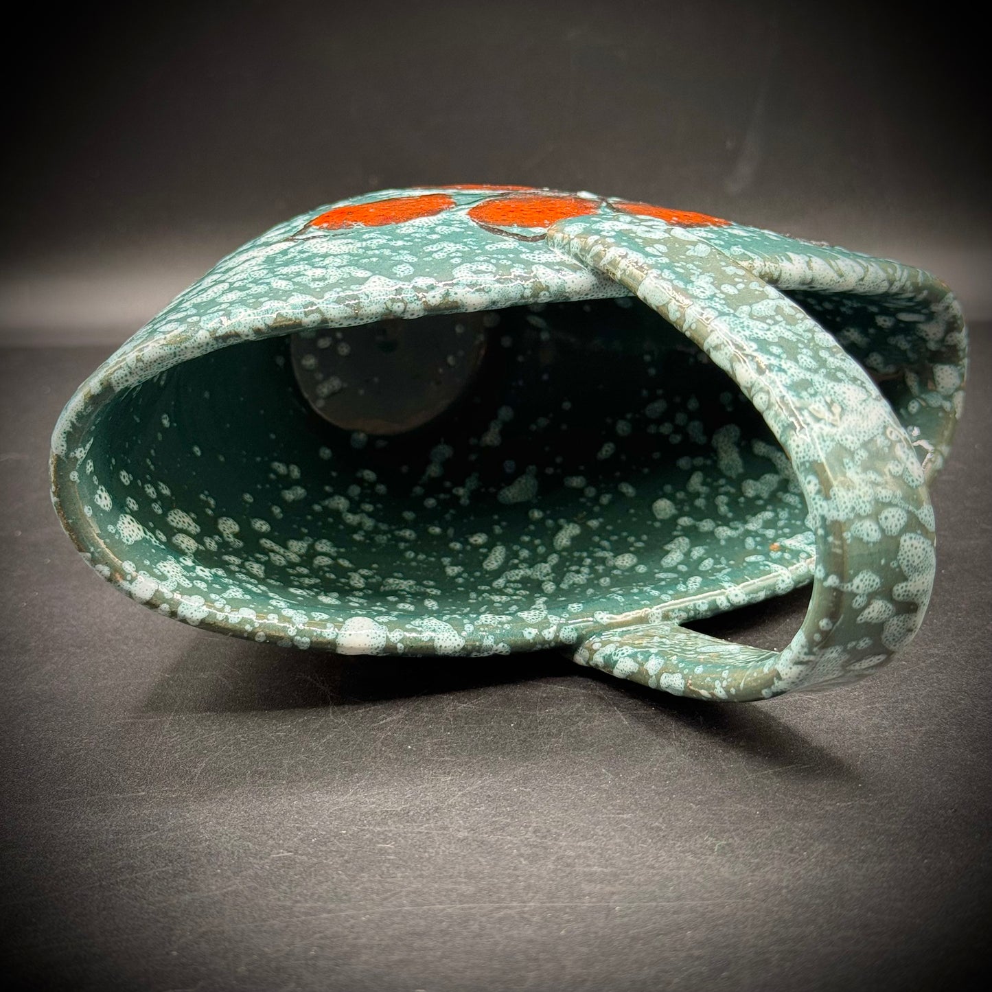 Empoli Mid Century Ceramic Basket Made in Italy