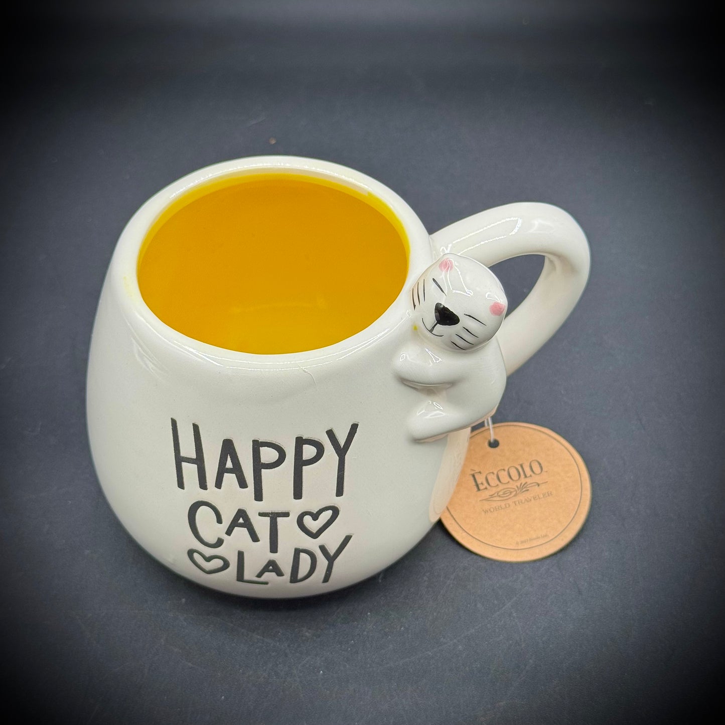 New w/Tag Adorable Happy Cat Lady Mug