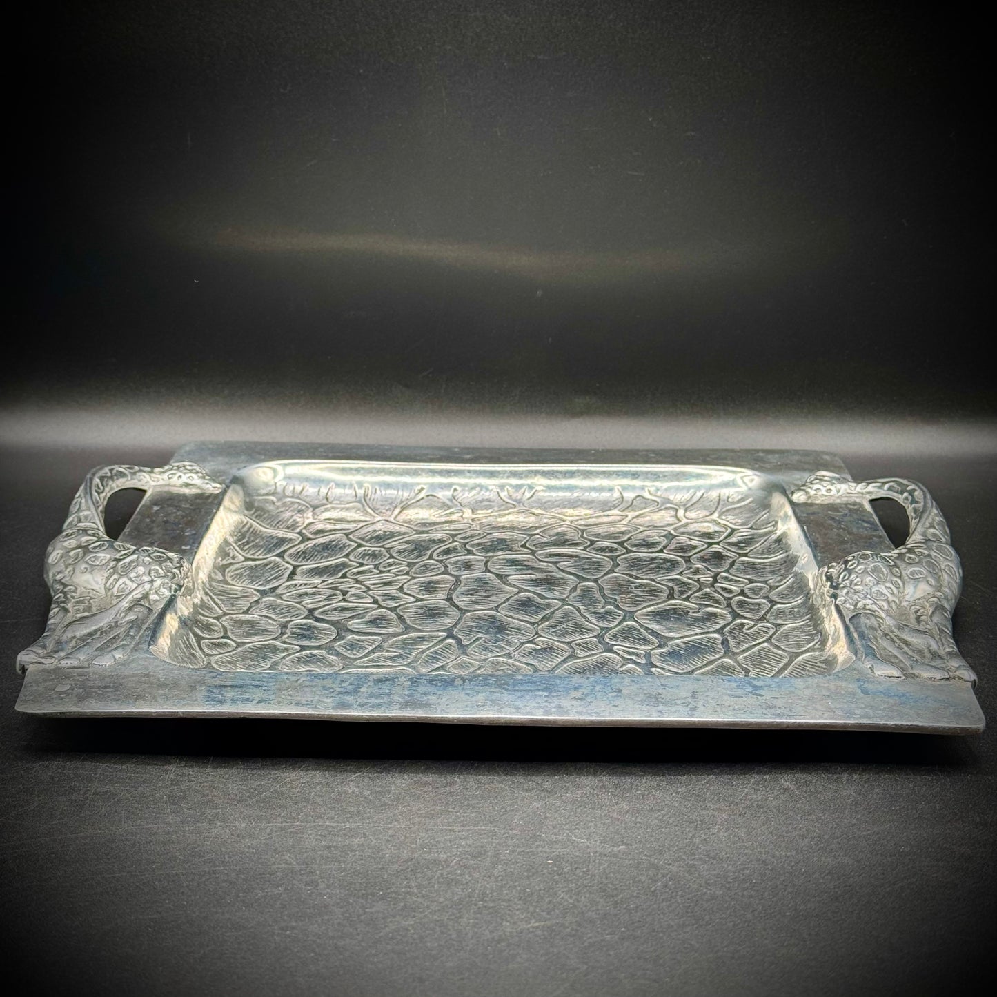Vintage 2001 Arthur Court Metal Giraffe Serving Tray