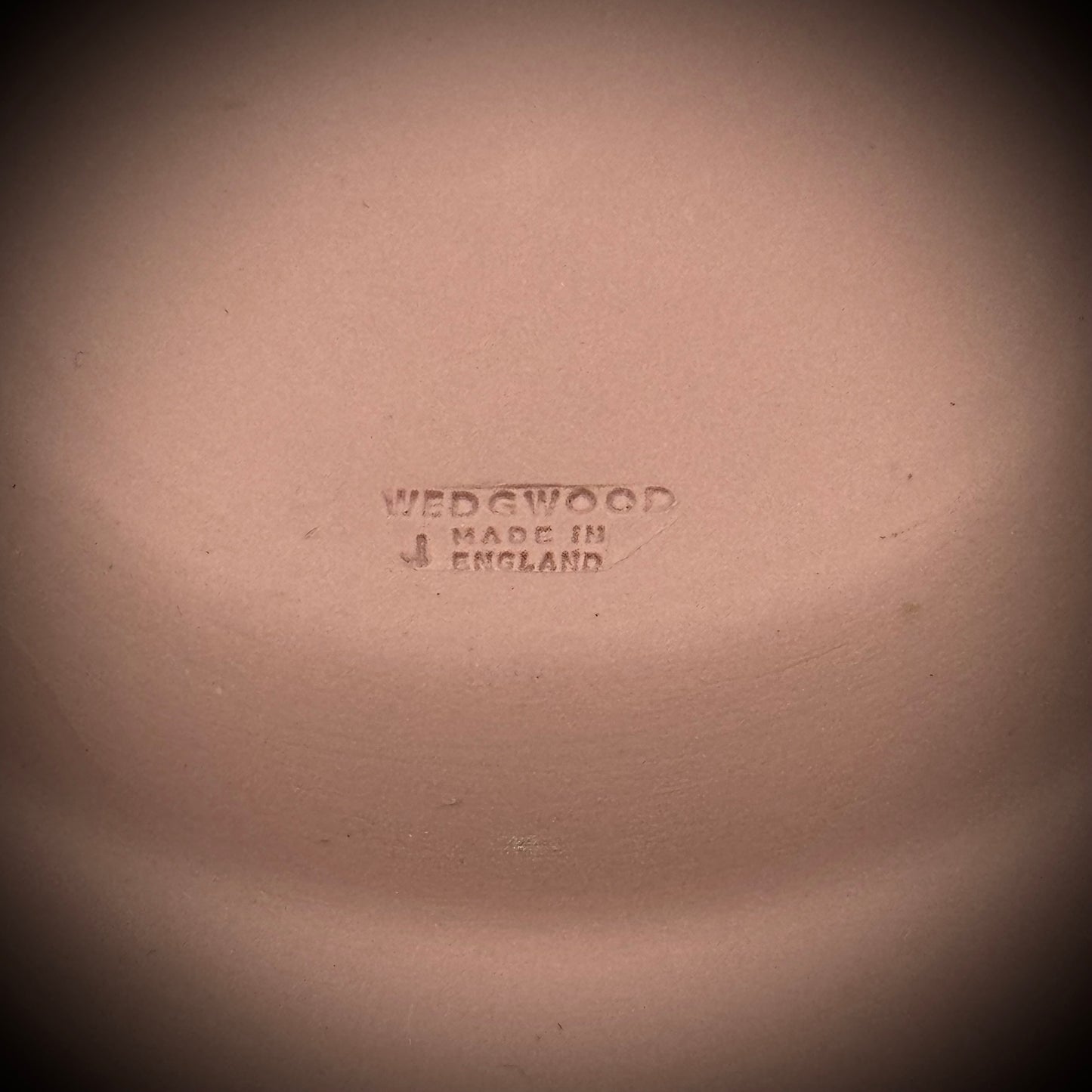 Vintage Wedgwood Pink Trinket Dish with Seahorse Motif