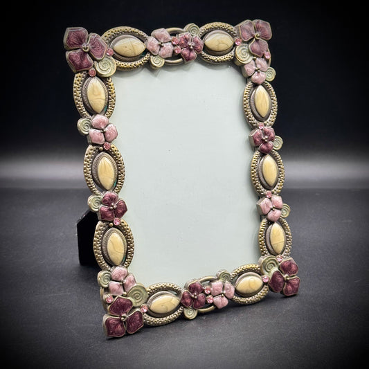 Enamel & Crystal Picture Frame