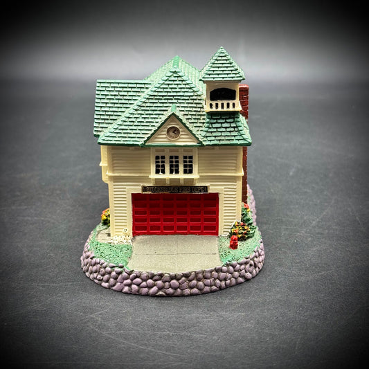 Vintage Rhodes Studio Rockwell's Hometown "The Firehouse"