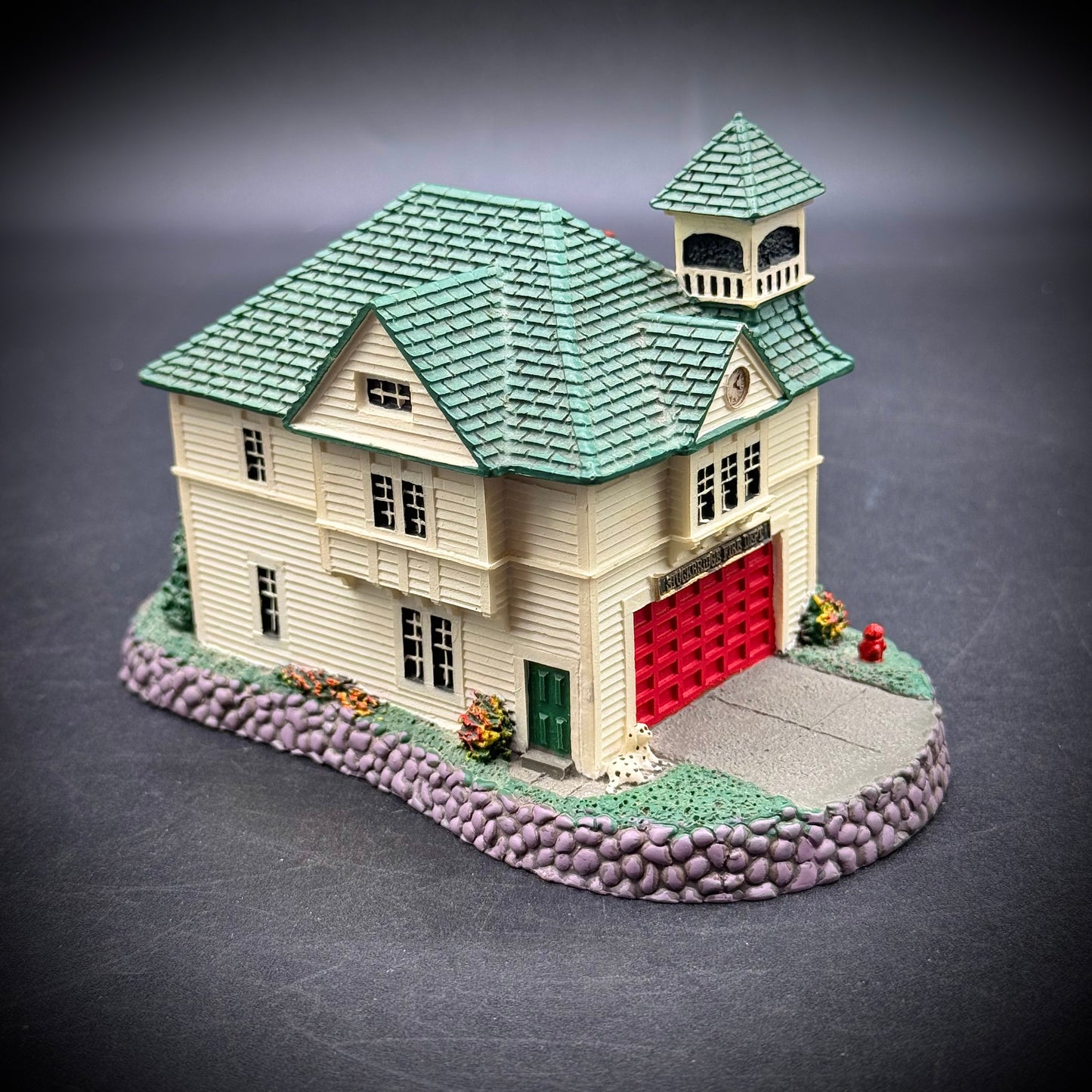 Vintage Rhodes Studio Rockwell's Hometown "The Firehouse"