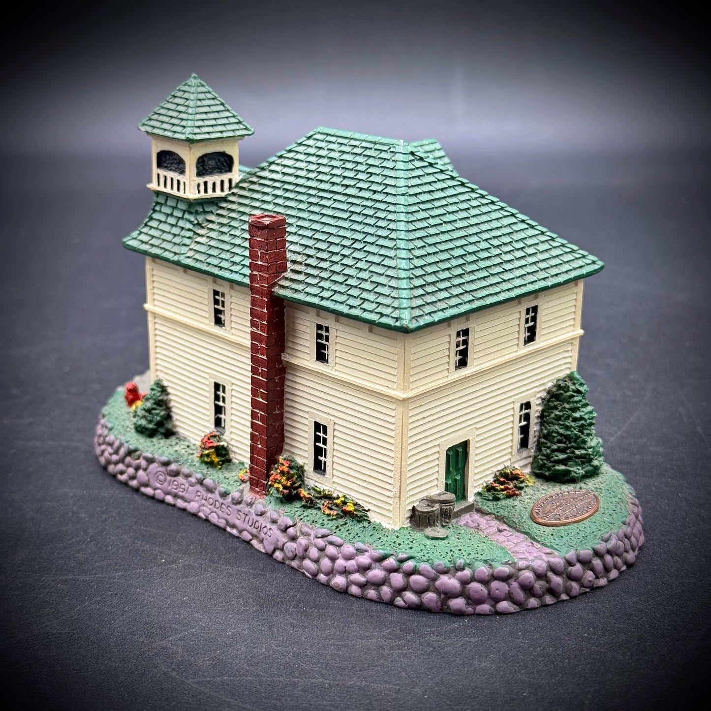 Vintage Rhodes Studio Rockwell's Hometown "The Firehouse"