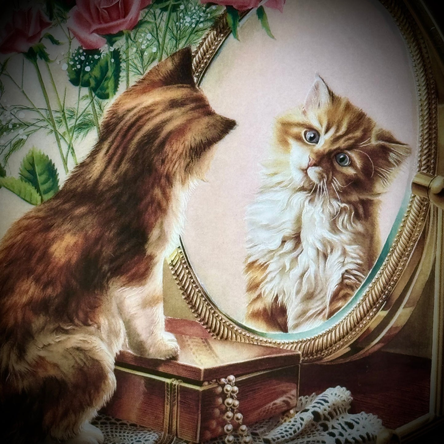 Limited Edition Bradford Exchange Framed Cat Plate