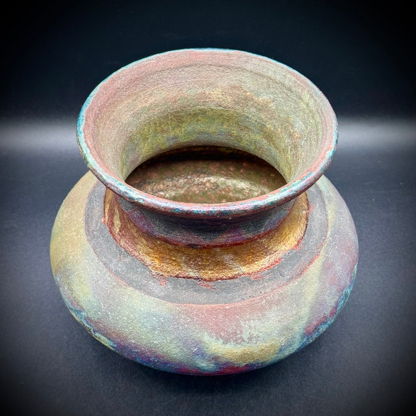 Artist Signed Maui Becca Hawaii Raku Hand Thrown Pot