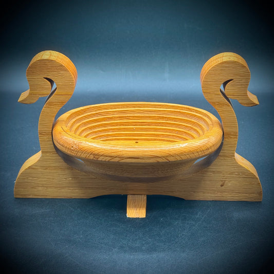 Artist Crafted & Signed Collapsable Wood Basket