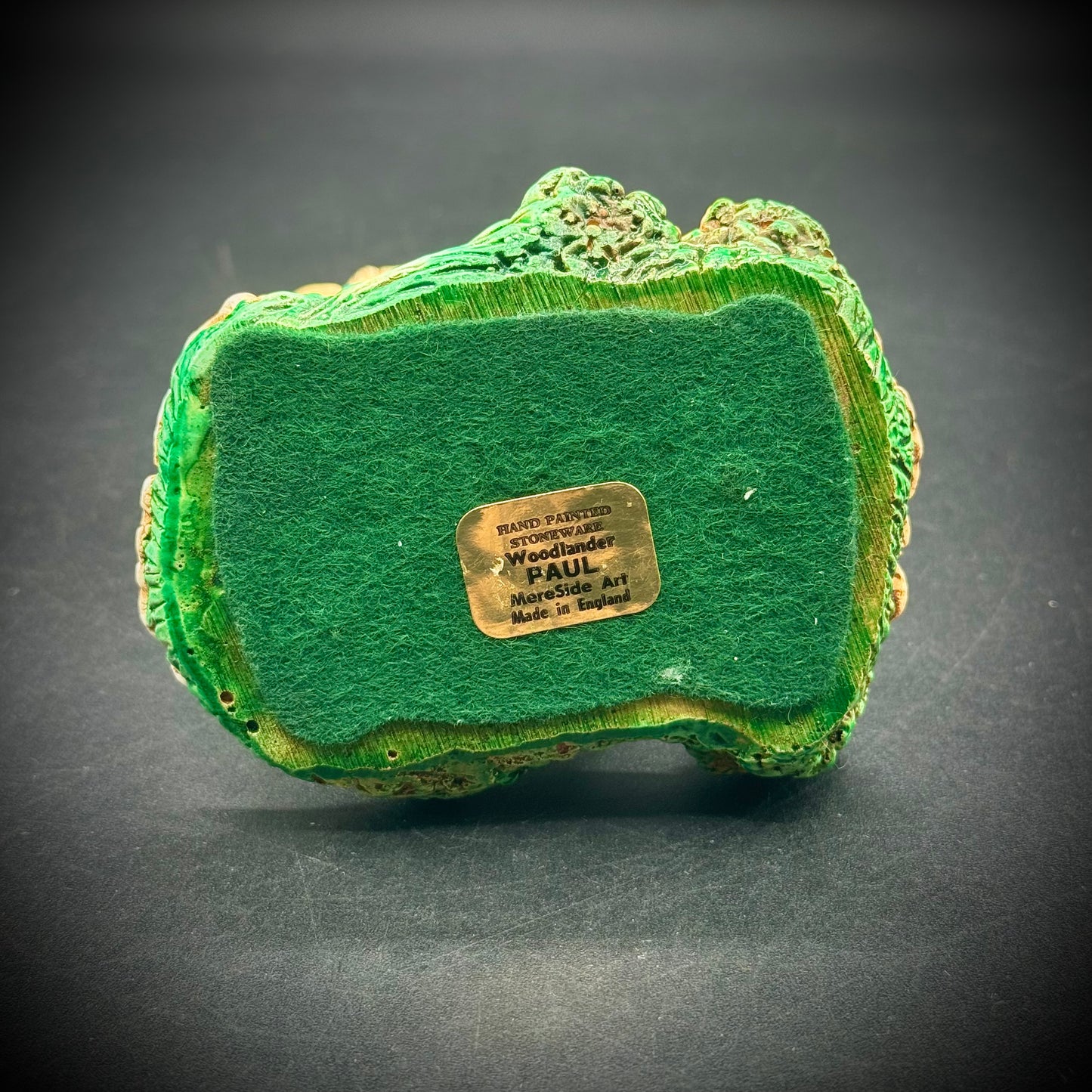 Vintage Hand Painted Stoneware Woodlander Skiing Bunny Figurine "Paul" - Made in England