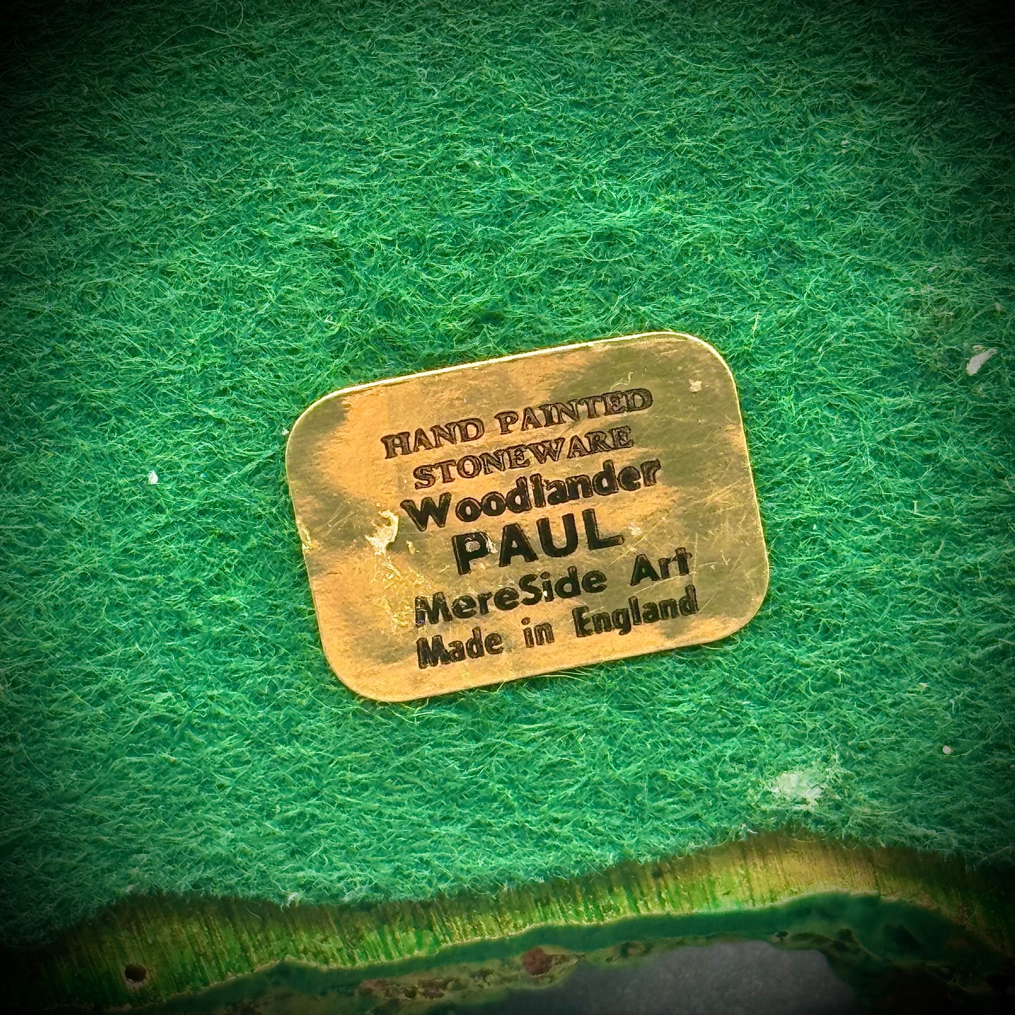 Vintage Hand Painted Stoneware Woodlander Skiing Bunny Figurine "Paul" - Made in England