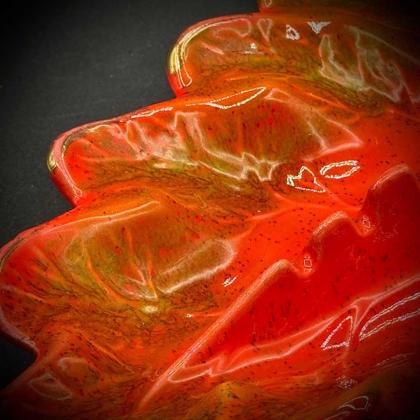 Vintage MCM 1960s California Pottery Leaf Ash Tray