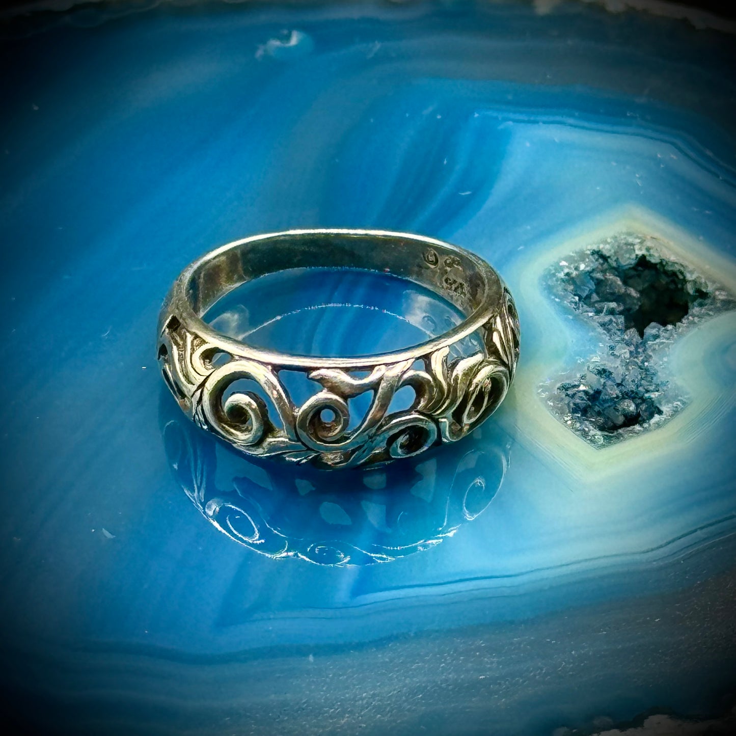 Sterling Silver Open Filigree Ring