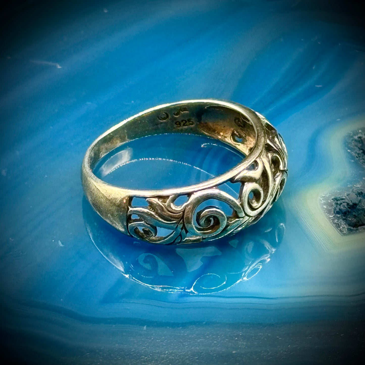 Sterling Silver Open Filigree Ring