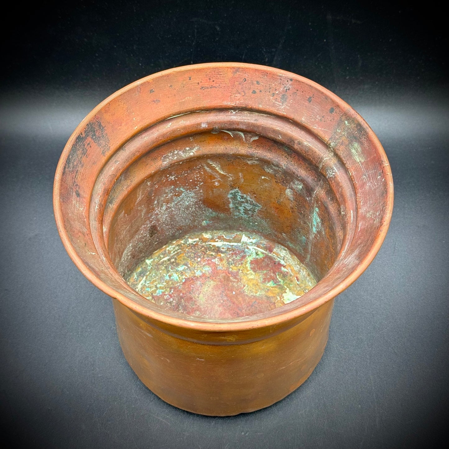 Vintage Heavy Solid Copper Pot/Planter