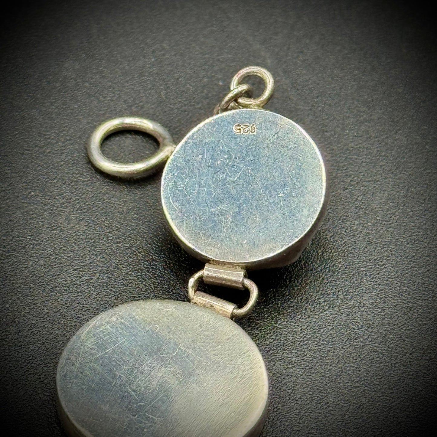 Solid Sterling Silver & Mother of Pearl Button Motif Bracelet