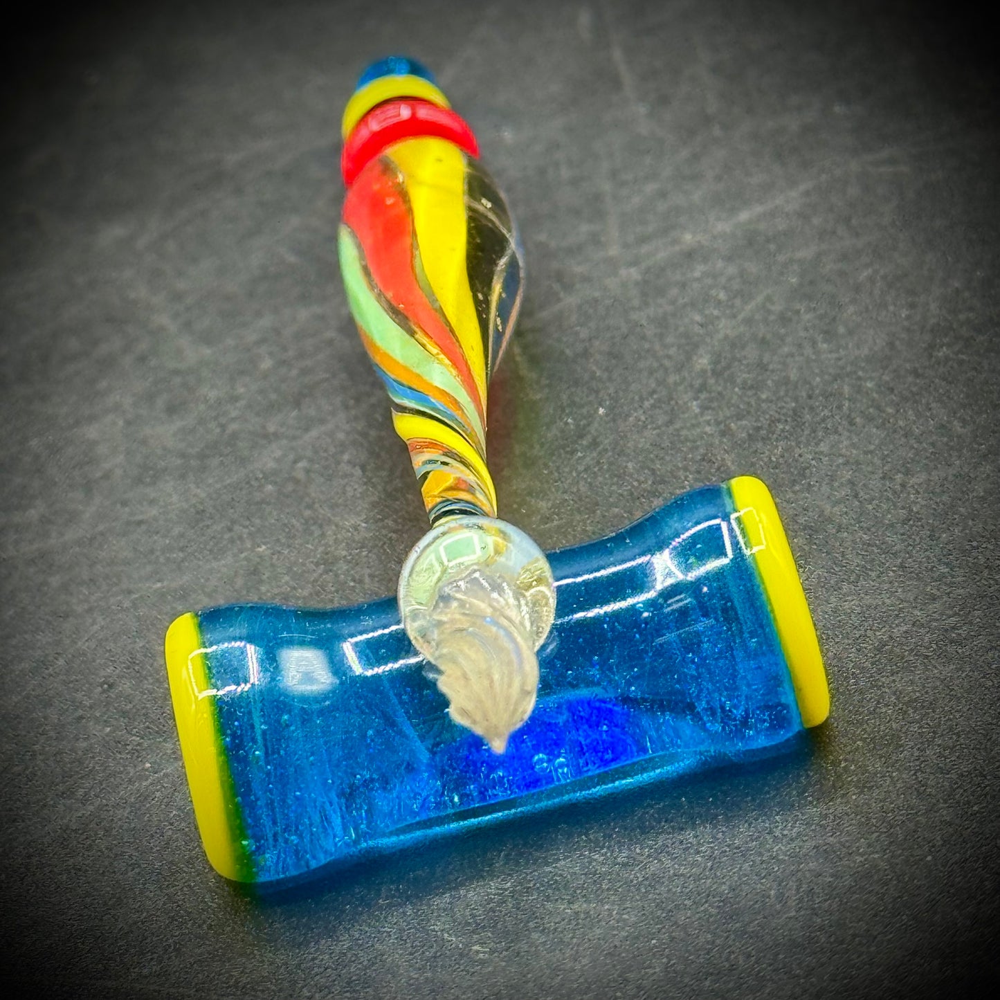 Murano Blown Glass Ink Pen with Stand