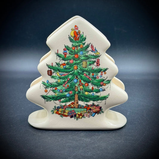 Vintage Spode Christmas Napkin Holder